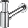 Image de WIRQUIN Lineis Mini siphon de lavabo design en laiton chromÃ©