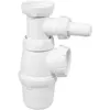 Image de Siphon rÃ©glable blanc 40mm avec raccord pour lave-vaisselle ou machine Ã  laver Wirquin