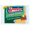 Image de Lot de 2 Ã©ponges Spontex Gratte-Eponge stop graisse