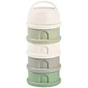 Image de Beaba. BoÃ®te Doseuse. 4 Compartiments. Cotton White / Sage Green