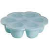 Image de BÃ©aba Multiportions Silicone 6 X 150 Ml Blue
