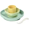 Image de Coffret Vaisselle 4 PiÃ¨ces En Silicone Yellow - Beaba