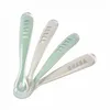 Image de Lot De 4 CuillÃ¨res 1er Ãge Silicone Velvet Grey Et Sage Green