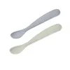 Image de Lot De 2 CuillÃ¨res Silicone 1er Ãge Avec BoÃ®te De Transport Galet Et Vert De Gris