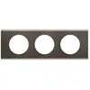 Image de Celiane plaque 3 postes black nickel