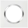 Image de Plaque Dooxie - 1 poste - carrÃ© - blanc + chrome LEGRAND