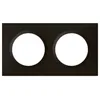 Image de Plaque Dooxie - 2 postes - carrÃ© - noir velours LEGRAND