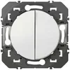 Image de Interrupteur double Dooxie 10A - va-et-vient - blanc LEGRAND