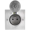 Image de 2P+T FB SOL CARRE INOX BROSSE