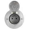Image de 2P+T FB SOL RONDE INOX BROSSE