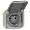 Image de Prise de courant 2P+T Plexo composable gris (069551L)