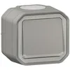 Image de Poussoir NO lumineux Plexo complet saillie gris (069722L)