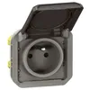 Image de Prise de courant 2P+T Plexo composable anthracite (069891L)