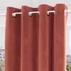 Image de Rideau Oeillets En Velours Velvet Terracotta, Par Soleil D'ocre