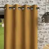 Image de Rideau Ã Oeillets En Microfibre LavÃ©e 135x180 Cm Boheme Moutarde, Par Soleil D'ocre