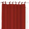 Image de Voile Ã Nouettes En Coton 135x250 Cm Panama Rouge, Par Soleil D'ocre