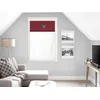 Image de Brise Bise Pur Coton 45x90 Cm Love Rouge, Par Soleil D'ocre