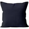 Image de Housse De Coussin Unie 60x60 Cm Alix Marine, Par Soleil D'ocre