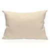 Image de Taietaie D'oreiller Rectangle Us 50x75 Cm En Coton Uni 57 Fils Soleil D'ocre Ãcru