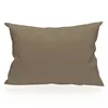 Image de Taie D'oreiller Rectangle Us 50x75 Cm En Coton Uni 57 Fils Soleil D'ocre Taupe
