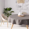 Image de Nappe Anti-TÃ¢ches Ronde 180 Cm Alix Moka, Par Soleil D'ocre