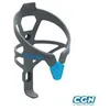 Image de Porte Bidon Zefal Pulse A2 Gris/Bleu Cyan Avec Lien Elastomere 26g