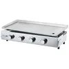 Image de Plancha a gaz - 4 feux - BRASILIA - Tout inox - Surface cuisson - XXL - 84 x 34 cm