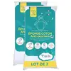 Image de Lot de 2 ProtÃ¨ge Matelas BÃ©bÃ© Anti Acariens P'TIT LIT - Bouclette 100% coton - ImpermÃ©able - 50x85 cm