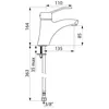 Image de Mitigeur de lavabo Ã  bec fixe type sans vidage cartouche cÃ©ramique Ã 40 rÃ©f. 2521 DELABIE