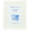 Image de Cadre Gaëlle 20 blanc 24 x 30 cm + passe-partout ouverture 18 x 24 cm