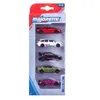 Image de Set de 5 voitures miniatures MAJORETTE 1/64 Multicolore - carrosserie mÃ©tal, roues libres