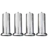 Image de Jeu de pieds Cylindre Metal chrome 20 cm