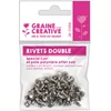 Image de Rivets doubles pour cuir 30 pcs
