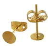 Image de Clou d'oreille 6 pcs 12 mm Coloris or