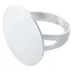 Image de Bague Plateau ø 20 mm Coloris argent