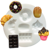 Image de Moule en silicone pour miniatures thème gourmandises
