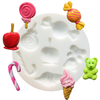 Image de Moule en silicone pour miniatures thème bonbons