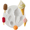 Image de Moule en silicone pour miniatures thème glaces
