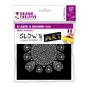 Image de Lot de 5 cartes Mandala à décorer Slow & Art - fond noir