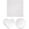 Image de Plaque à picot pour Perle à repasser 5 mm Rond et Coeur 10 cm Carré 15 cm