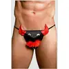 Image de String Taureau Rouge & Noir