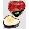 Image de Bougie de massage mini coeur nature 35 ml