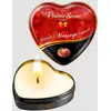 Image de Bougie de massage mini coeur pêche de vigne 35 ml