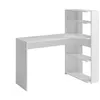 Image de Bureau d'angle DELFINO - 4 Ã©tagÃ¨res - Blanc