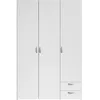 Image de ARMOIRE VARIA - DÃCOR BLANC - 3 PORTES + 2 TIROIRS - L 120 X H 185 X P 51 CM - PARISOT