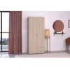 Image de Armoire VARIA - DÃ©cor chene et blanc - 2 portes - 2 tiroirs - 80,7 x 185 x 51,3