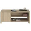 Image de Table Basse Betty Rectangulaire - En Panneau De Particules RevÃªtu Papier - DÃ©cor ChÃªne #Ocp
