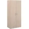 Image de Armoire - EASY LIFE - DÃ©cor ChÃªne clair - 2 portes battantes - L80,2 x H180 x P49,7cm - PARISOT