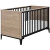 Image de Marcel Lit Ãvolutif 70x140 ChÃªne Blond/Noir De Galipette