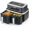 Image de Kitchen Chef - Friteuse sans huile double 2600w noir KCPFR84-AIRDUO